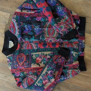 Vintage naked Silk zip up jacket